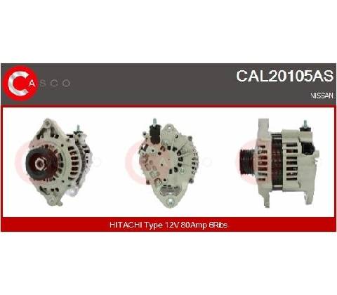 ALTERNATOR 12V 80A CAL20105AS