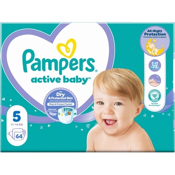 Pampers Active Baby Giant Pack размер 5 64 бр