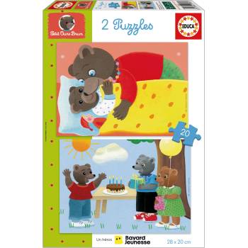 Educa - Puzzle 2x20 Petit Ours Brun - 40 - 99 piese