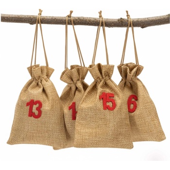 Adventný kalendár sáčky 10x15 cm súprava 24ks SPRINGOS CA1471