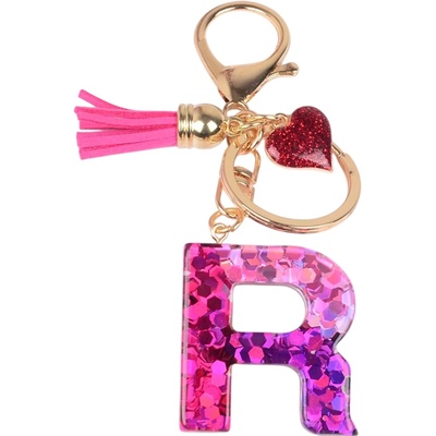 HARAHU Ключодържател Азбука - r / Розова / Сърце kp37987 (37987)