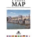 Mapy a průvodci A USEFUL MAP - Praktická mapa centra Prahy s 69 ilustracemi historických památek stříbrná - Daniel Pinta