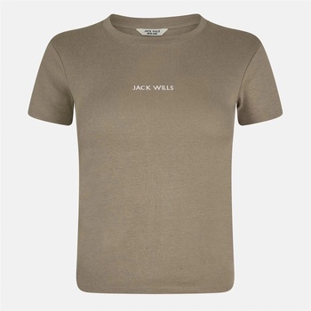 Jack Wills Baby Tee - Taupe