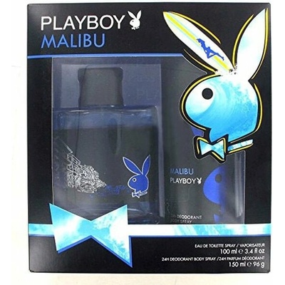 Playboy Malibu for Man SET EDT 100 ml + Deospray 150 ml pre mužov