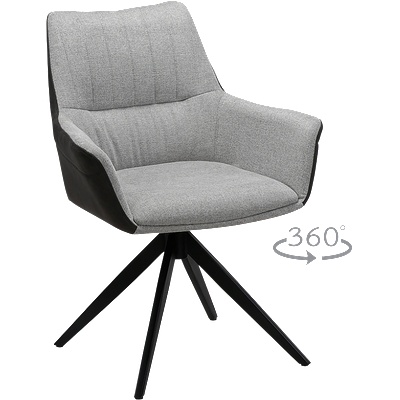 Carmen Трапезен стол dover - светлосив bf 5