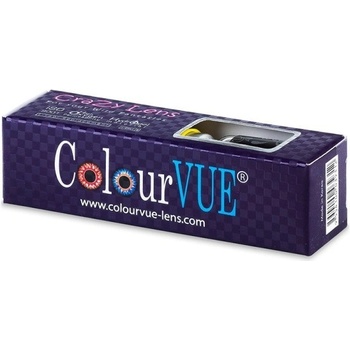 MaxVue Vision Crazy čočky UV Electric Blue barevné svítící roční 2 čočky