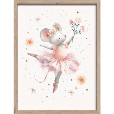 Styler Детска картина 30x40 cm Mouse Ballerina - Styler (OB-14968)