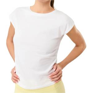 Mandala Дамска тениска Mandala Women's Side Ruffled Top T-shirt - White (916-5818-0314)