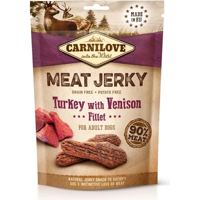 CARNILOVE Dog Jerky Пуйка с еленско филе 100 г