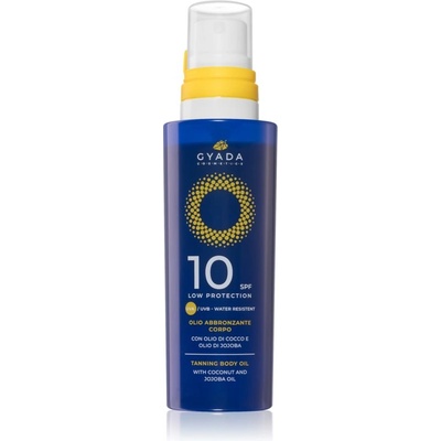 Gyada Cosmetics Solar Low Protection масло за грижа и придобиване на тен за тяло SPF 10 150ml