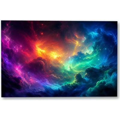 Plakát – Zářící barevná mlhovina Bez rámu Bez rámu Ano 105 × 70 cm