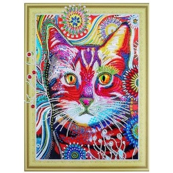 Collection D'Art Collection D`art - Диамантено пано с обли кристали - Котка (MX003)