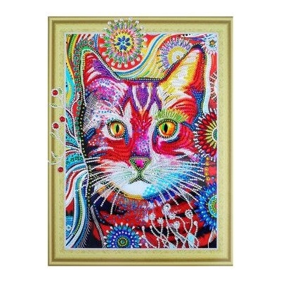 Collection D'Art Collection D`art - Диамантено пано с обли кристали - Котка (MX003)