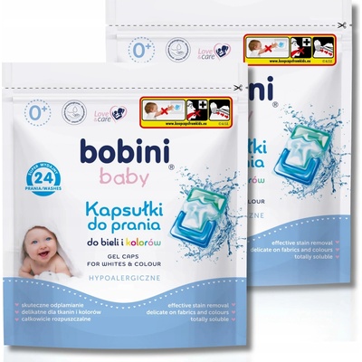 Bobini prací kapsle pro děti hypoalergenní 48 PD