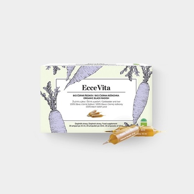 Ecce vita Čierna reďkovka šťava Bio 300 ml 20 x 15 ml
