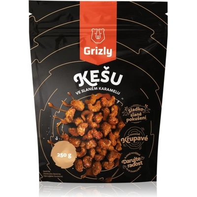 Grizly kešu oriešky v slanom karameli orechy v poleve 250 g