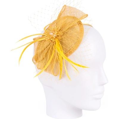Fascinátor - hořčicový