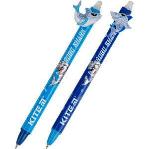  Авт. химикалка Kite Shark 0.5 mm Син (1601409-06-K22-393)