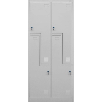 RFG Гардероб rfg, двоен, метален, z-образни врати, 800 х 450 х 1 (4035180111)