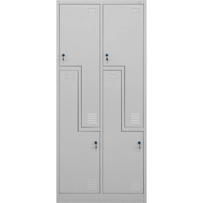 RFG Гардероб rfg, двоен, метален, z-образни врати, 800 х 450 х 1 (4035180111)