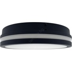 Baterie Centrum Led Плафон за баня със сензор ellÉ led/24w/230v Ø 26 см ip54 антрацит (bc0678)