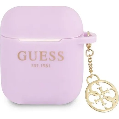 Guess GUA2LSC4EU калъф за AirPods лилав, Charm Collection 4G (GUA2LSC4EU)