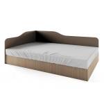 Bogdan Furniture I Легло Mod 2009 за матрак 120/190, Мока/Лате