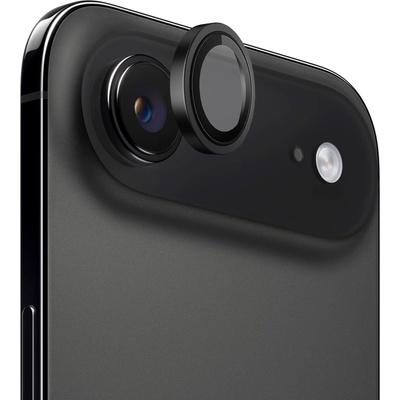 Blueo Протектор - Камера за iPhone 17 Air - Син - Оригинална метална рамка със стъклена леща - Черен