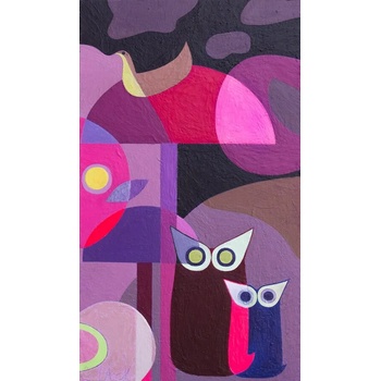 Image 1 of Абстрактна картина с бухали