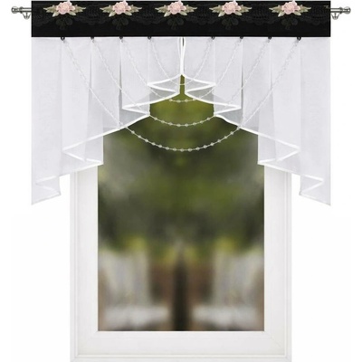 Fliying Dekorační krátká záclona L664 C, 100x70 cm