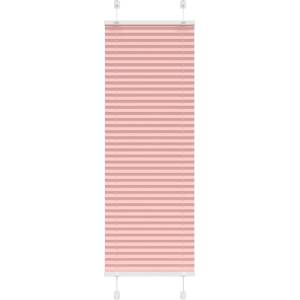 vidaXL Плисирана щора, розова, 45x150 см, ширина на плата 44, 4 см, полиестер (4015438)