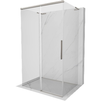 Mexen Rox-3S L Душ кабина 3-стенна плъзгаща се 150 x 85 см, прозрачна, матиран никел - 8C2L-150-085-97-00-3S (8C2L-150-085-97-00-3S)