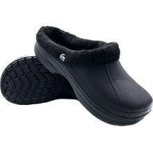 TexBase dámské clogsy plné s kožíškem černá