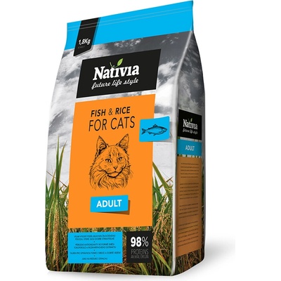 Nativia Cat Adult Fish & Rice 1,8 kg