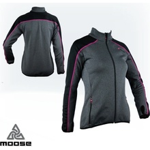 RONDANE women softshell mikina na zip Moose šedá