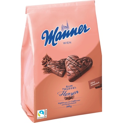 Manner Rum Trüffle Herzen 300 g – Zboží Dáma