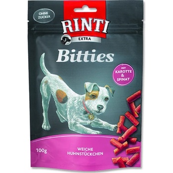 Finnern Rinti Extra Bitties kuře & karotka & špenát 100 g