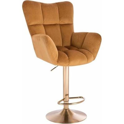 LuxuryForm Design Aurora Velur na zlatom tanieri medové