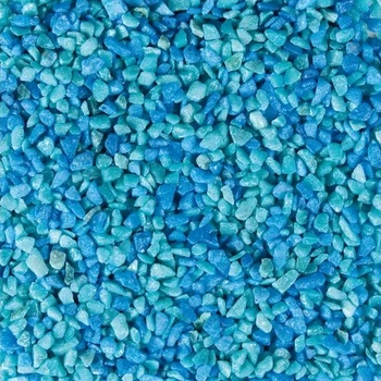 Flamingo Gravel - Камъни за аквариум, -1 кг. - цвят тюркоаз