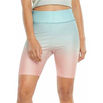 Puma Gloaming AOP dámské funkční kraťasy modro-růžové