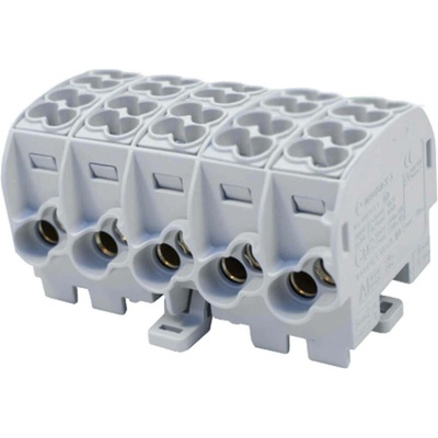 SIMET Spínací blok Al/Cu 80150 SIMBLOCK šedý SCB 25-5X 81500002