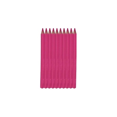 KzL pastelky trojhranné Lak růžová tm 10 ks 71651 177