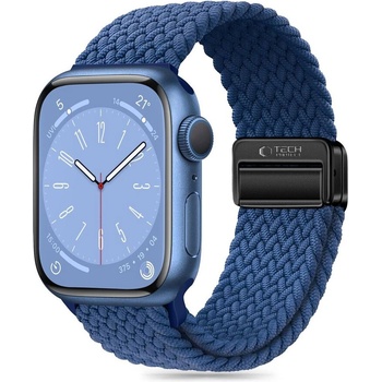 Tech-Protect Найлонова каишка за Apple Watch 6 / 7 / 8 / 9 / 10 / SE / Ultra 1/2 (44/45/46/49 mm) от Tech-Protect Nylonmag - Montego Blue (5906302312771)