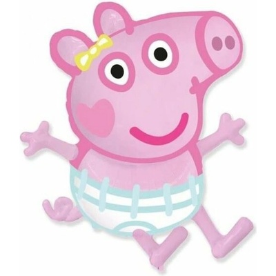 FLEXMETAL Balón foliový prasátko Evie, Peppa pig, 60 cm 901944