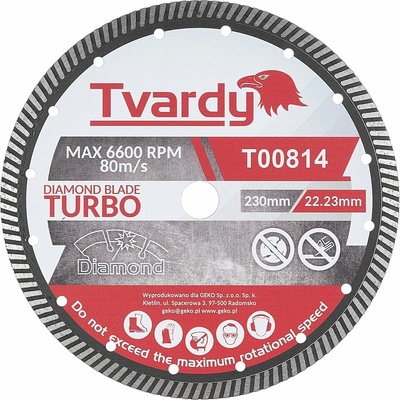 Diamantový kotouč Turbo 230x10x22,23 mm PROFI – Geko