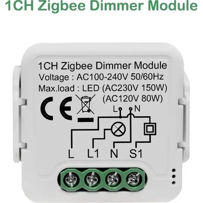 Chytrý WiFi/Zigbee stmievací vypínač ZigBee 1
