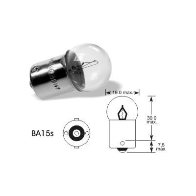 TESLight R5W Ba15s 12V 5W