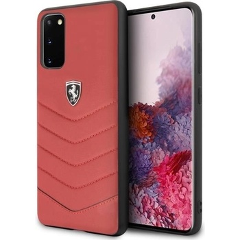 Ferrari Калъф Ferrari Heritage Quilted за Samsung Galaxy S20, Red (3700740473689)