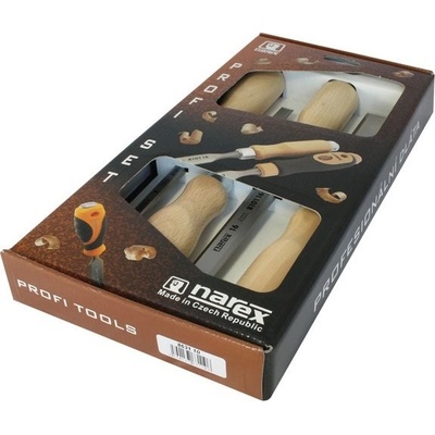 Sada plochých dlát 4ks 8-32mm Wood line profi Narex 8631 - přírodní 8631 10