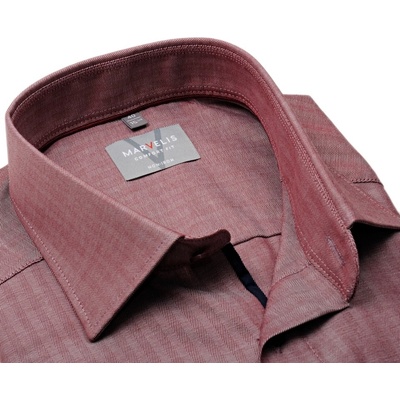 Marvelis Comfort Fit košile rybí kost červená